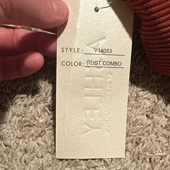 Ashley outerwear Women's Plaid Corduroy Jacket - Red and Brown - Picture 6 of 6